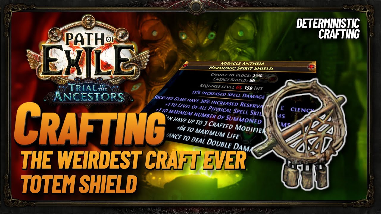 [PoE] 3.22 - Crafting a Totem Shield for Shockwave Totem Hierophant Sanctum Runner Build