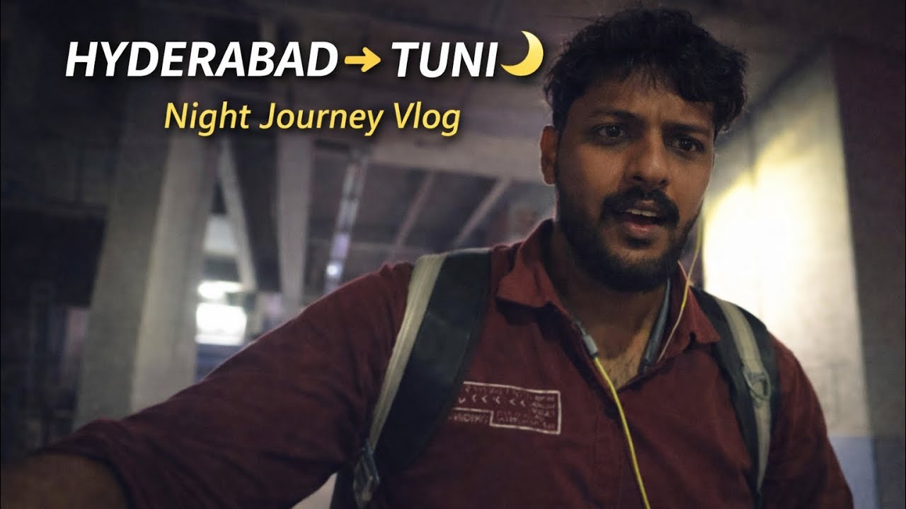 Hyderabad ➝ Tuni 🌙 | Night Journey Vlog | Road Trip Vibes