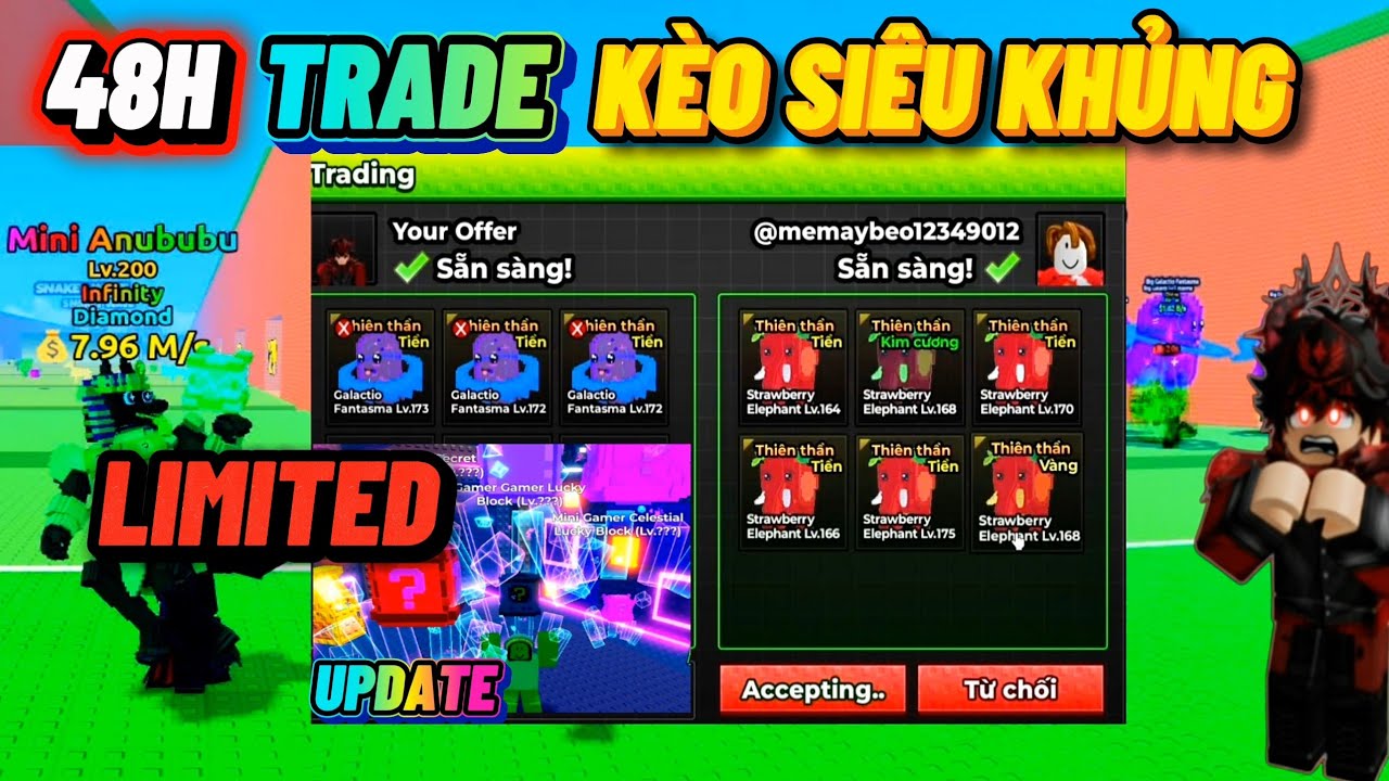 H&Agrave;NH TR&Igrave;NH 48H TRADE K&Egrave;O BRAINROT LIMITED UPDATE 200 Tho&aacute;t Khỏi S&oacute;ng Thần