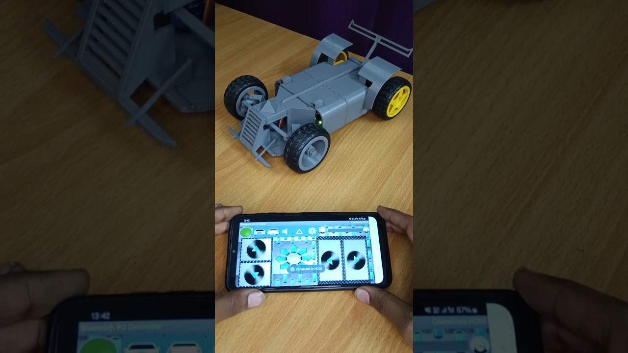 Bluetooth app controlled RC car @Praveen_D_N