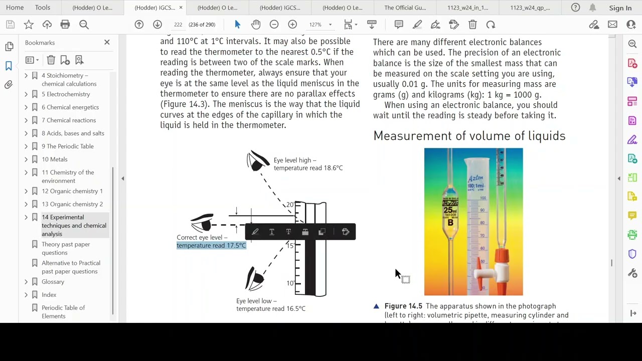 Chemistry - IGCSE/ O Level - Session 2025-26 - Class # 36