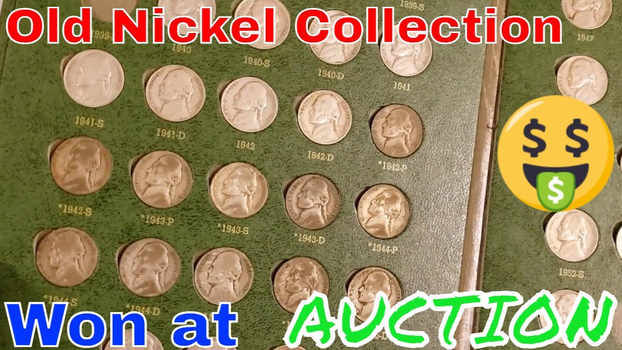 OLD Nickel Collection Won at Auction. 💰 BU Rolls, Big Albums and Silver War Nickels. Coin Snobz