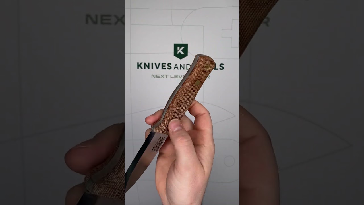 Casstrom Lars Falt Knife 11850 Natural Canvas Micarta, bushcraft knife