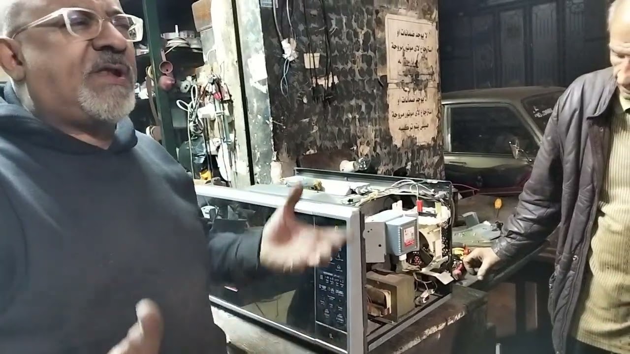 أصوات مزعجة والعطل بسيط ميكروويف LG