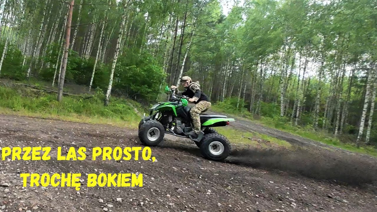 Fourcraft 125 , Arctic Cat 400 jazda lasem