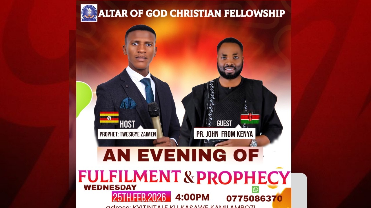 AN EVINING OF FULFILMENT AND PROPHECY WITH PROPHET: TWESIGYE ZAIMEN  25/02/2026