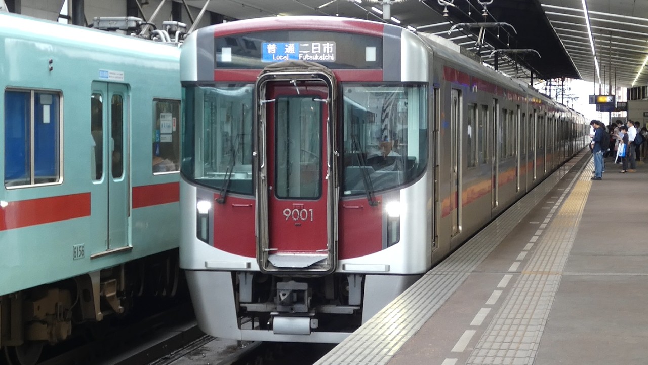 西日本鉄道　9000形 01編成+12編成+11編成　西鉄線 薬院駅
