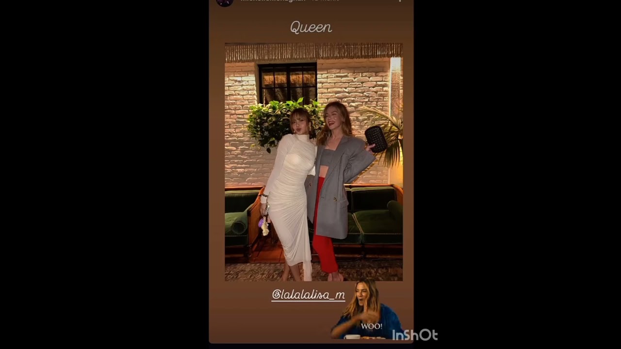 Michelle monagha Instagram story with lisa #lisa #michelle #igupdate #short