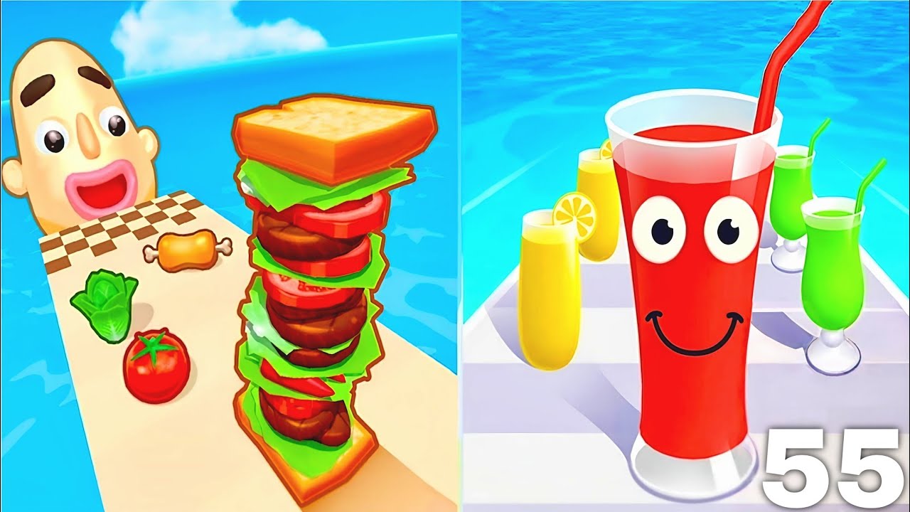 Sandwich Runner vs Juice Runner 🥤🍔 | Ultimate Food Battle Gameplay New Update 2026