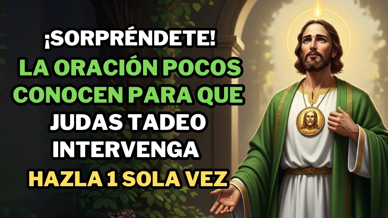 ¡SORPRÉNDETE! La ORACIÓN POCOS CONOCEN para que JUDAS TADEO INTERVENGA DIRECTO en tu PROBLEMA.