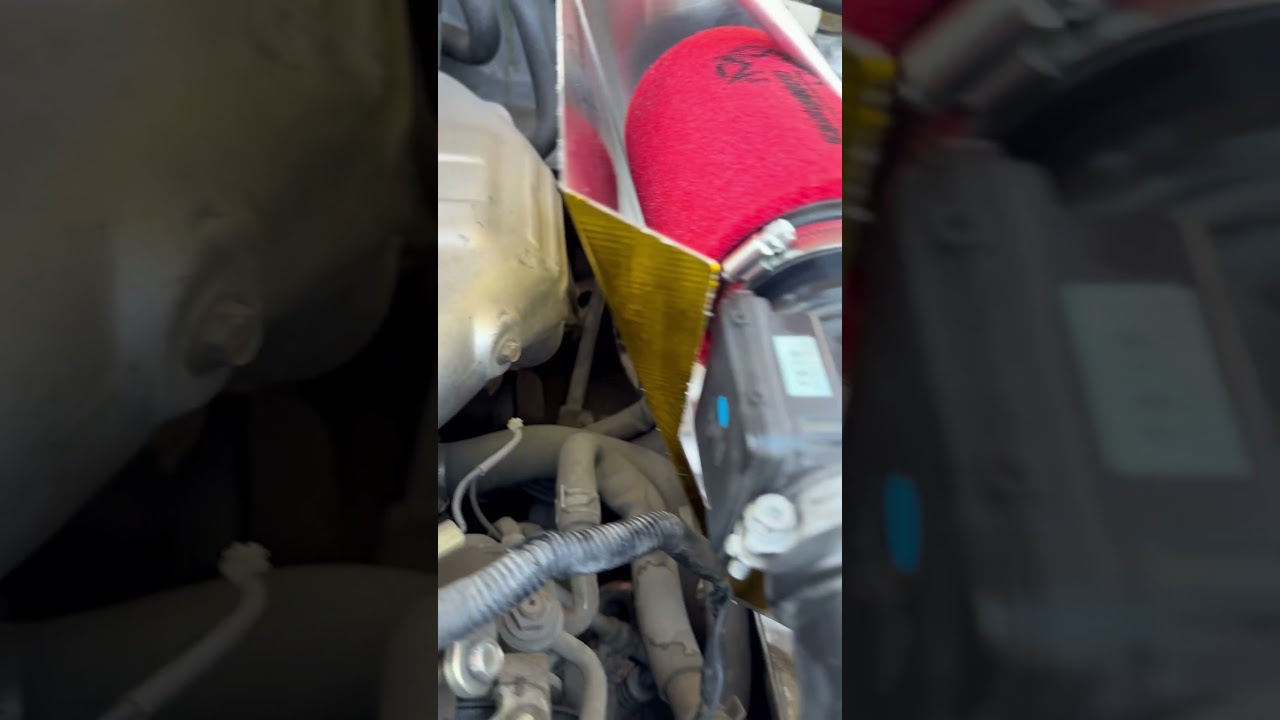 2002 Mazda Miata with a newly installed DDMWorks air intake that I wrapped in DEi gold heat tape