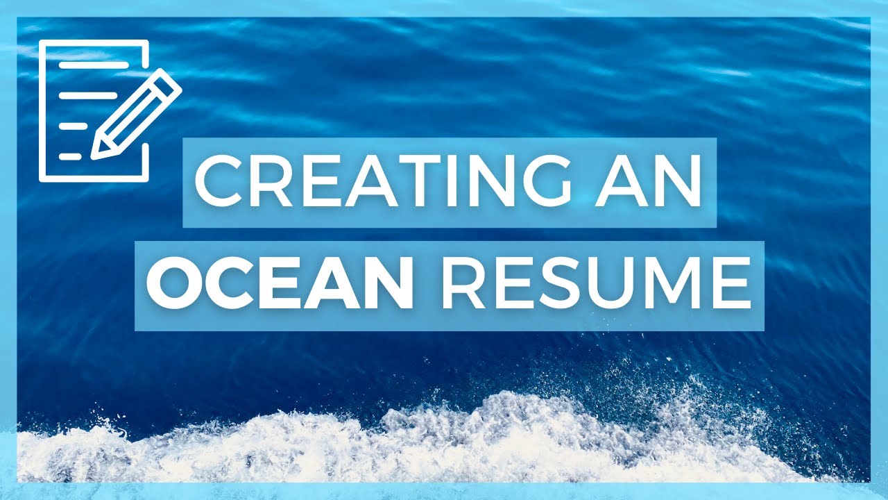 How to write a resume for OCEAN Careers! // Resume writing tips and tricks for marine biology jobs