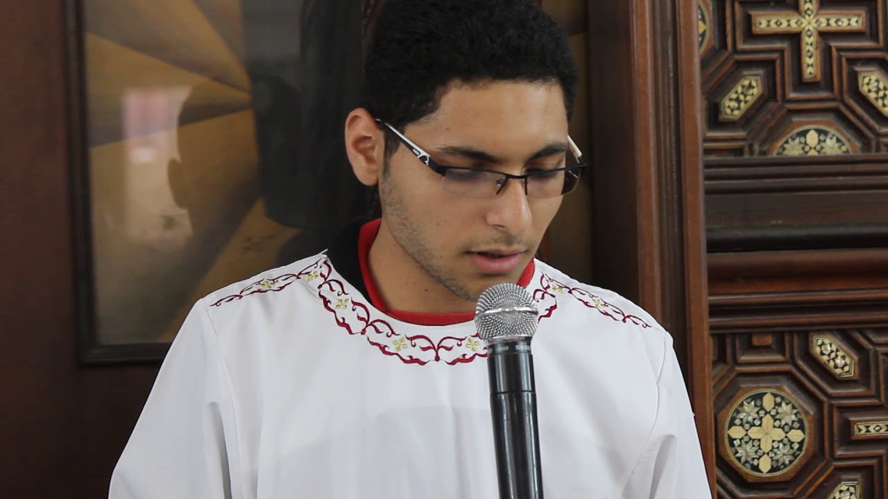 مراثى إرميا للشماس ماركو نصيف بكنيسة العذراء مريم مغاغة 2015