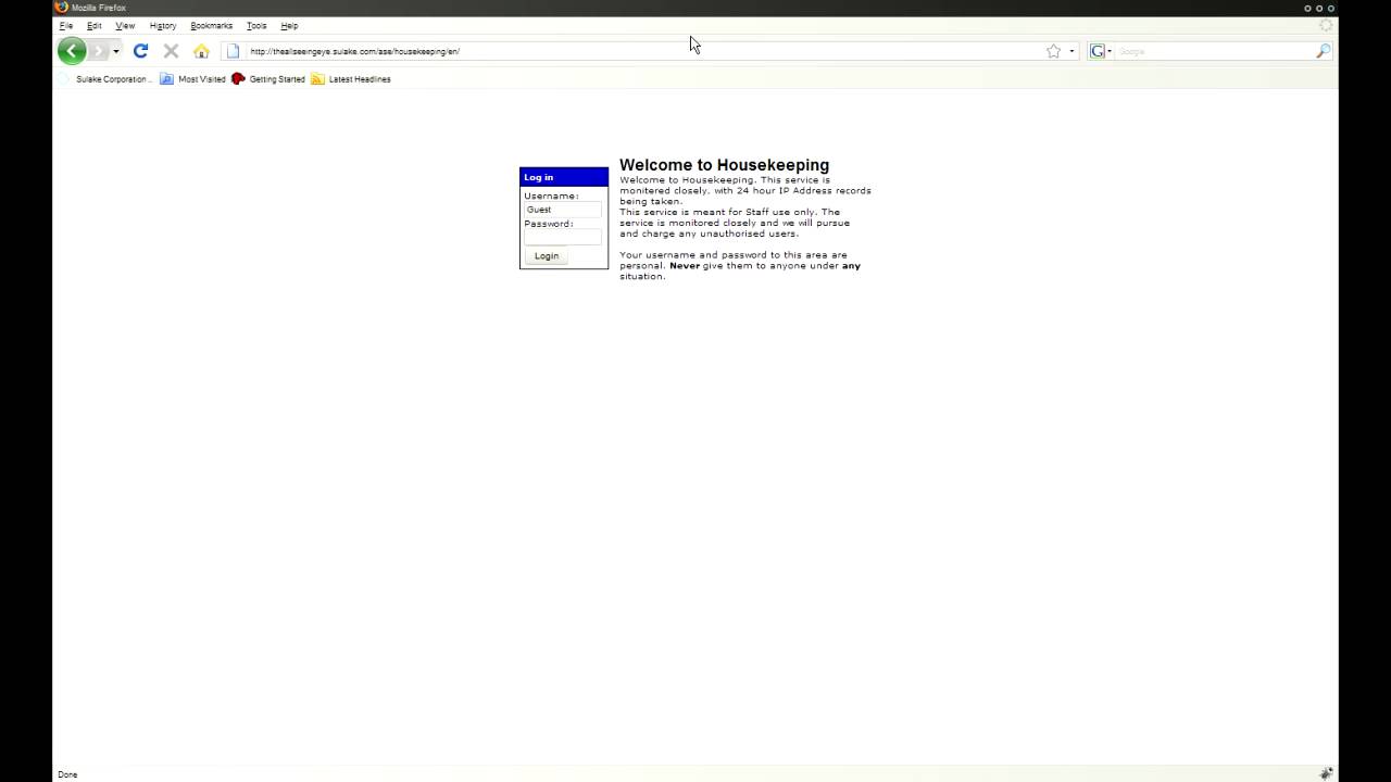 Sulake: Habbo Hobbanet (Housekeeping) Access