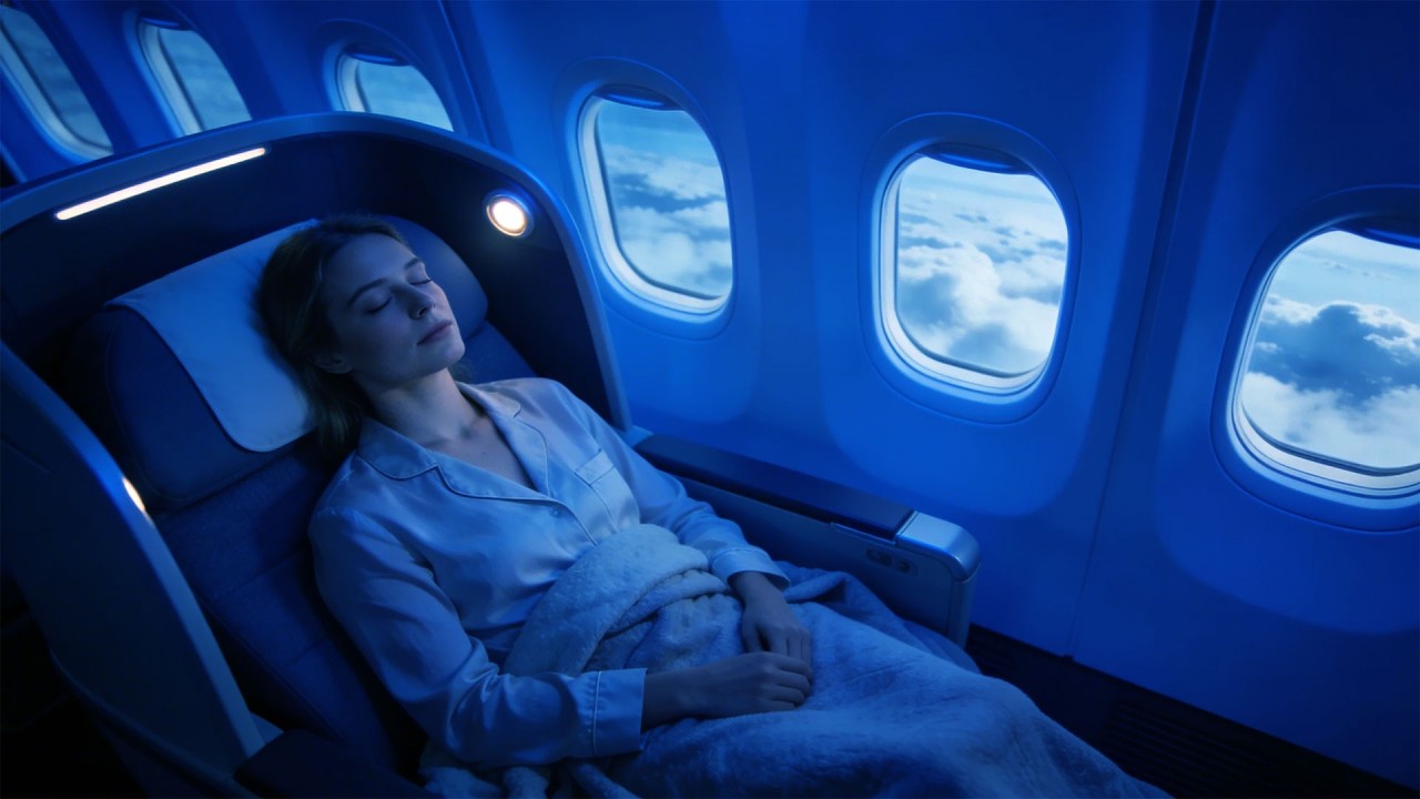 End Anxiety at Bedtime with Airplane White Noise for Deep Rest and Calm Focus | ASMR PLANE SOUND