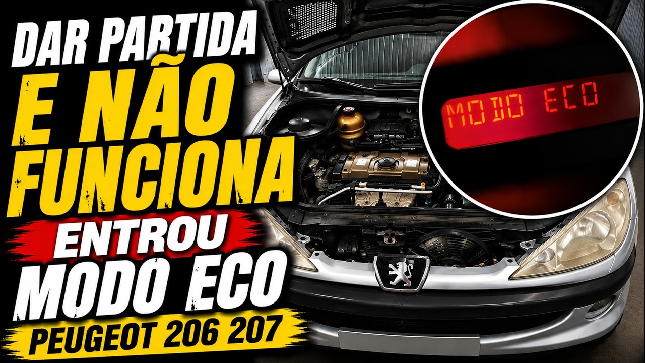 DAR PARTIDA E NÃO FUNCIONA ENTROU MODO ECO PEUGEOT 206 207 CITROËN C3/TUDO SOBRE MODO ECO REVELAÇÃO!