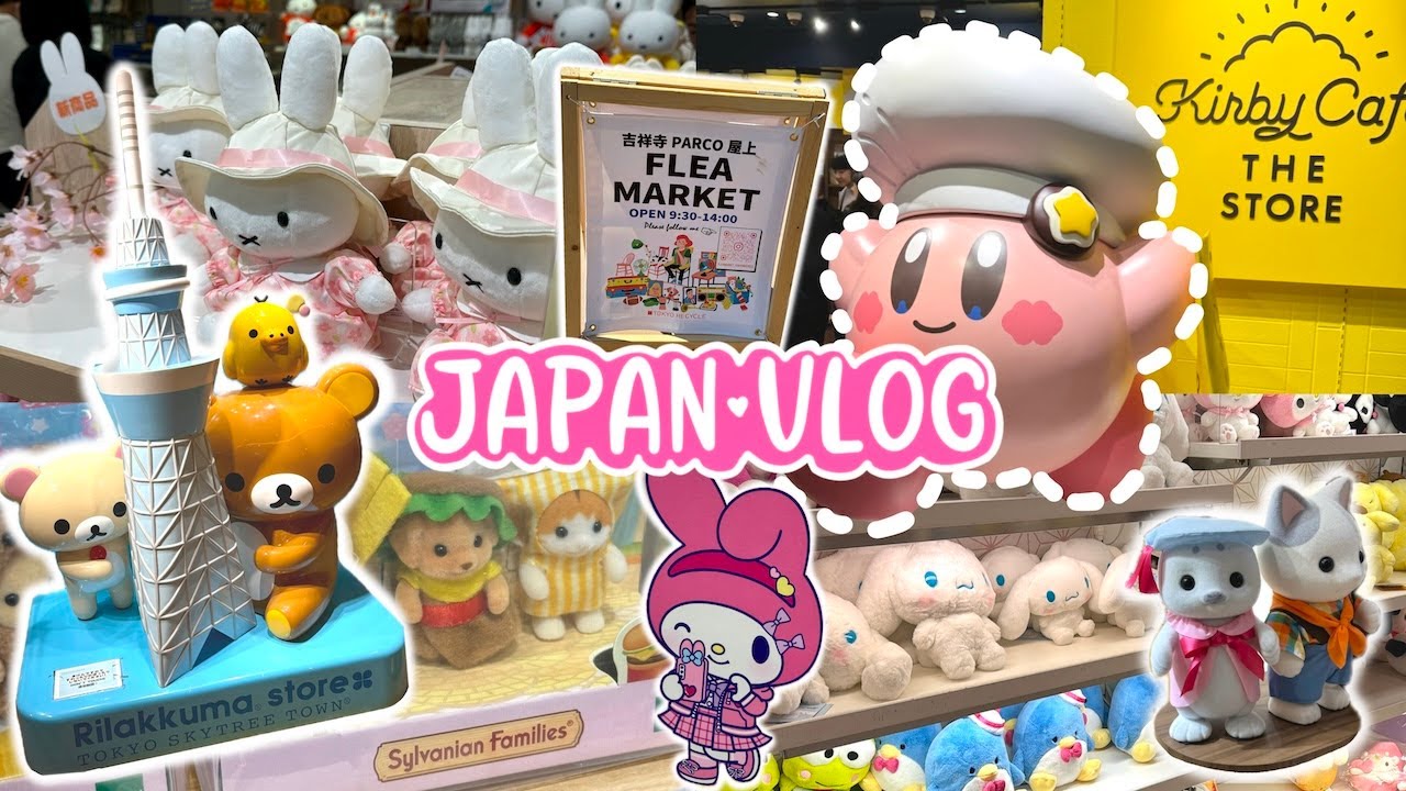 Disney и Sanrio на блошином рынке в Токио! Sylvanian Families, Kirby Cafe, гачапон | Видеоблог о ...