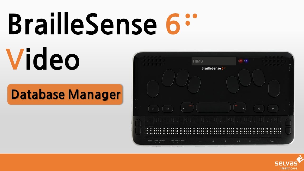 BrailleSense 6 Tutorial_15 Database Manager