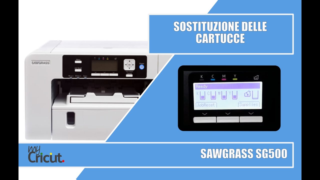 Sawgrass SG500, sostituzione delle cartucce