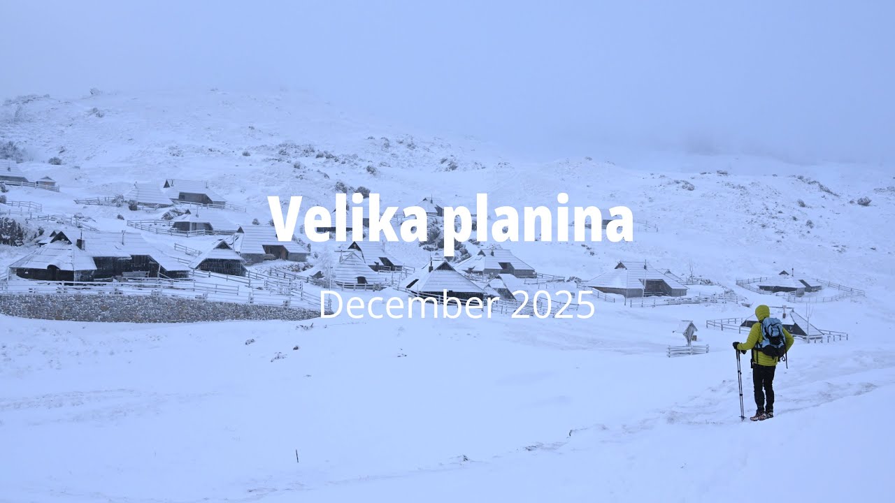 Velika planina - belo in mrzlo