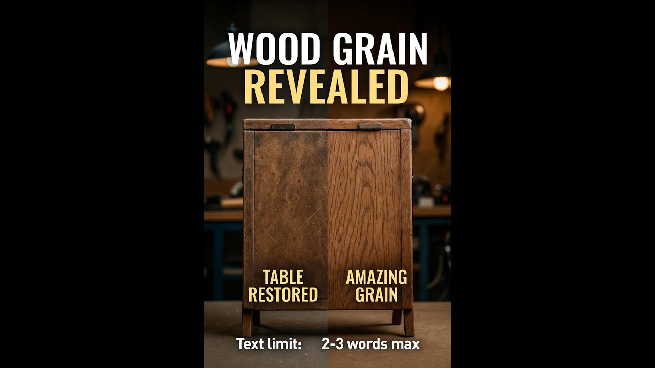 Restoring a Folding Table | Exquisite Wood Grain Revealed 🪵✨