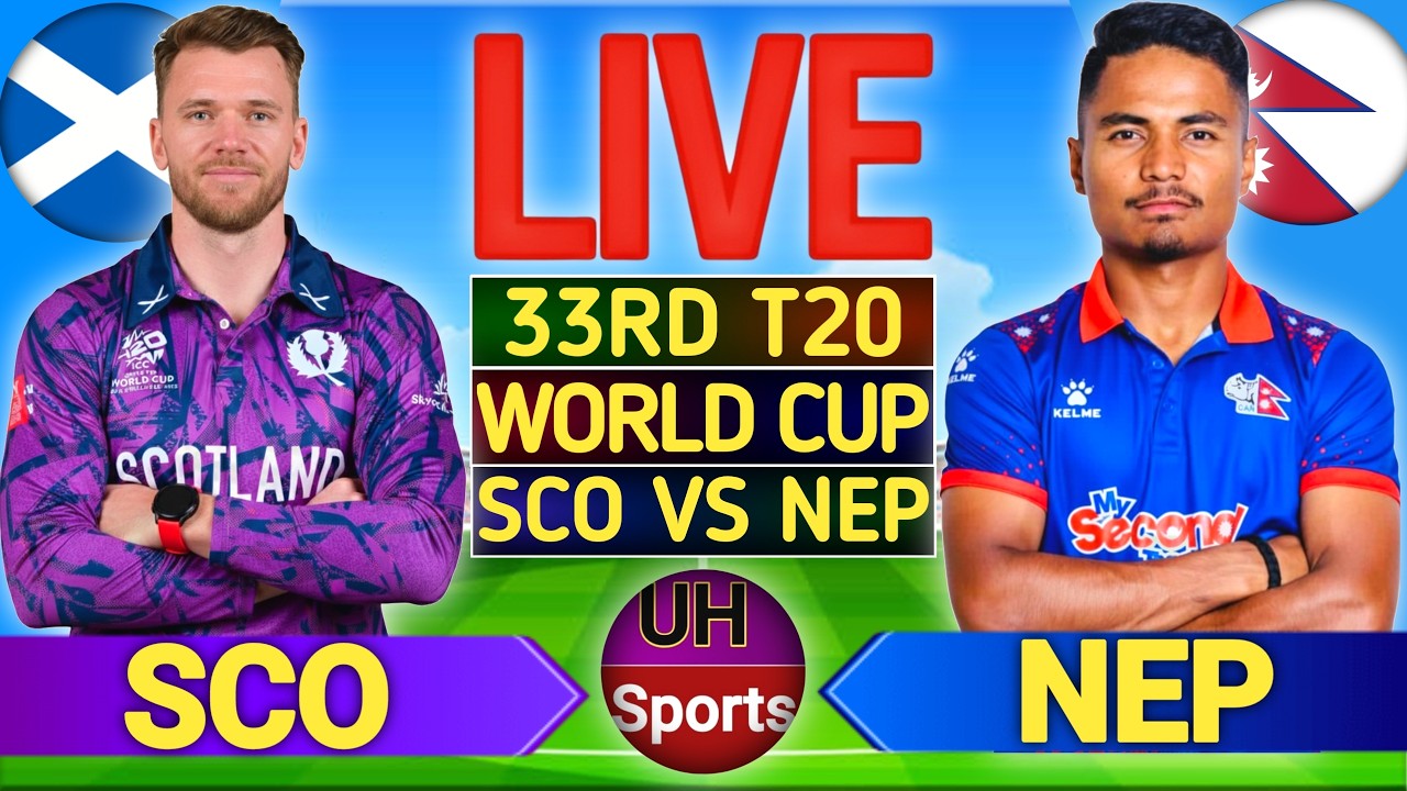 Scotland vs Nepal Live : World Cup 2026 Live Match Scores | Live T20 Cricket Match Today, 2nd Inning
