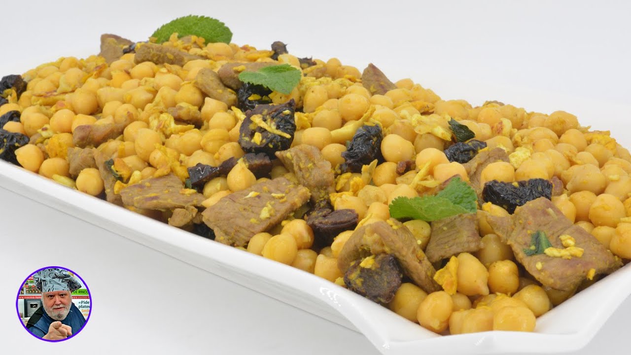 Garbanzos con cordero al estilo árabe - Receta sana y llena de sabor