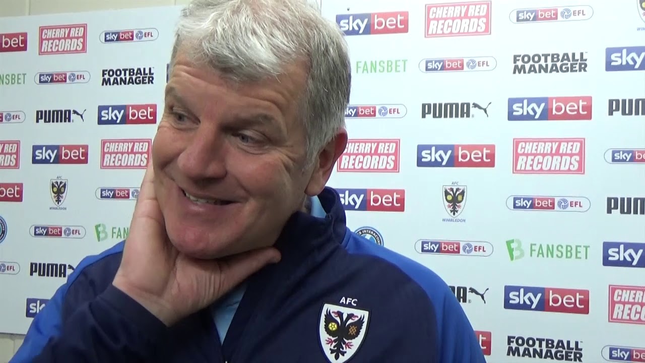 Glyn's reaction after draw with Blackpool