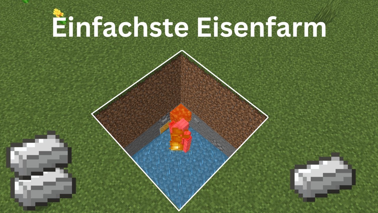 VOLLAUTOMATISCHE Eisenfarm BEDROCK I Einfach I (MCPE/Xbox/PS4/Nintendo Switch/Windows10) I Tutorial