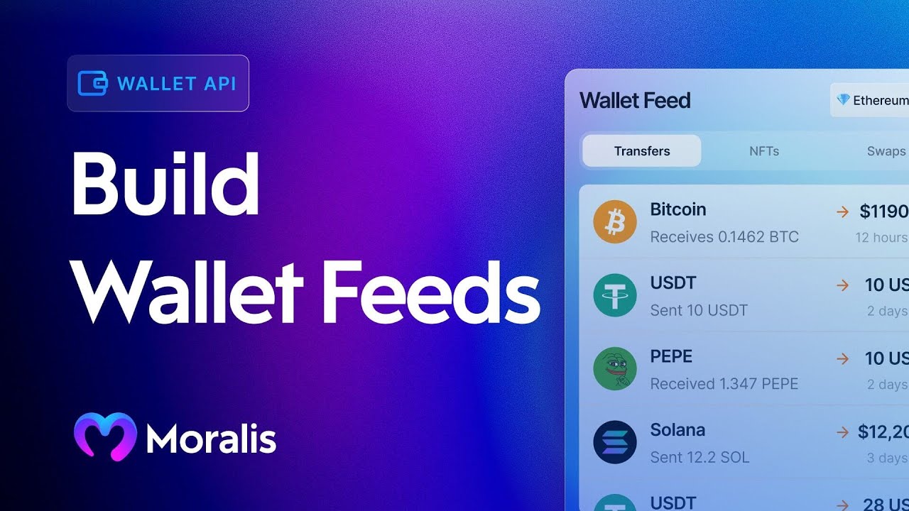 Build Wallet Activity Feeds with Onchain Data | Moralis Wallet API