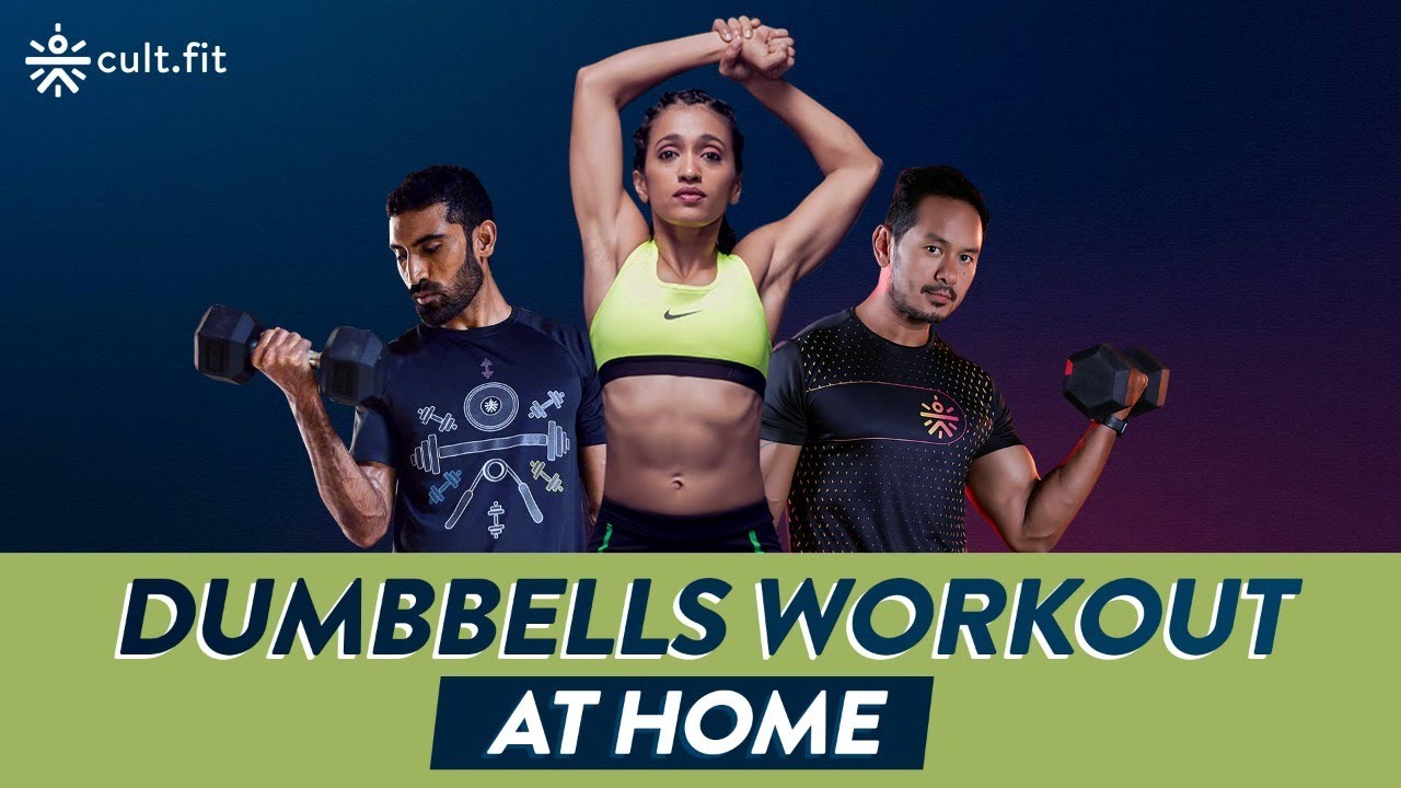 Dumbbells Workout At Home | Beginners Workout | Full Body Dumbbell Workout | CultFit