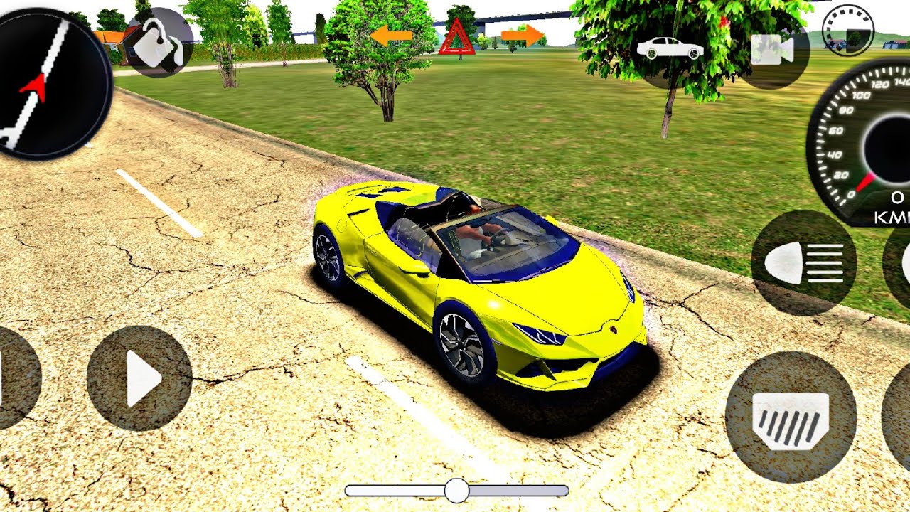 Lamborghini car game play ( gadi wala game ) Thar car game 