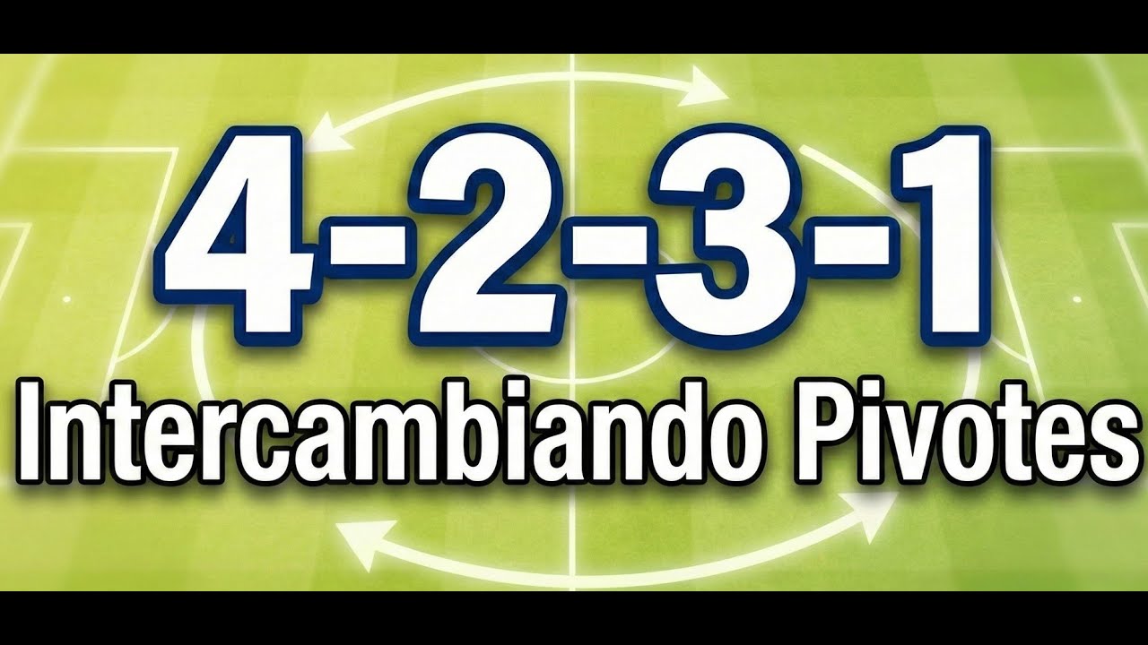 4-2-3-1 Ataque 3: Intercambio de Pivotes | Rotaciones Tácticas Modernas