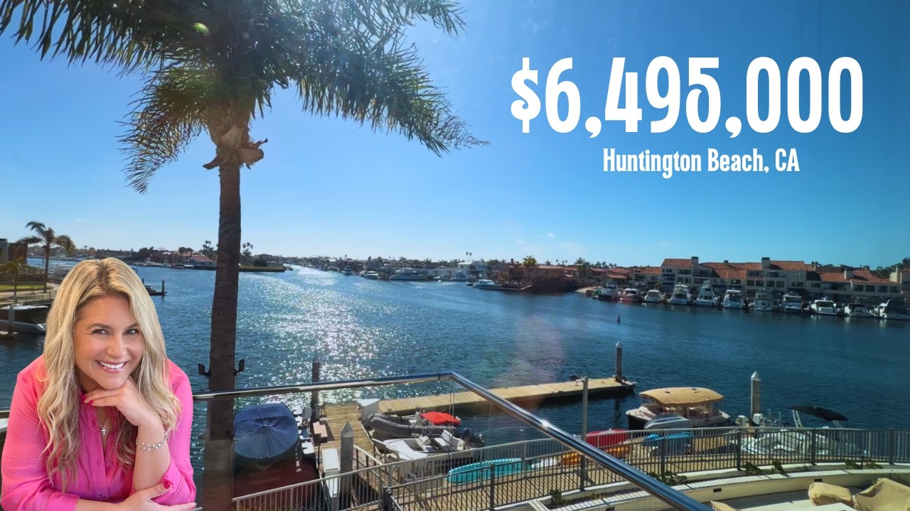 Waterfront Luxury Home Tour in Huntington Harbour | Portofino Cove | Huntington Beach Real Estate