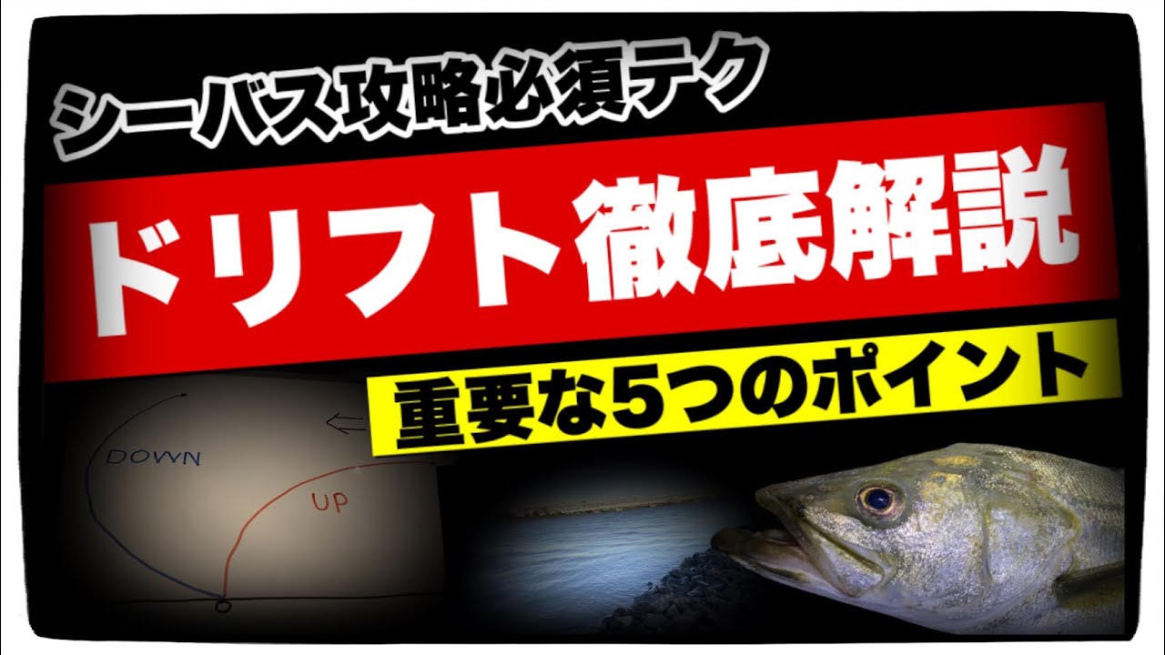 【保存版】シーバスフィッシング超基本！ドリフト攻略徹底解説