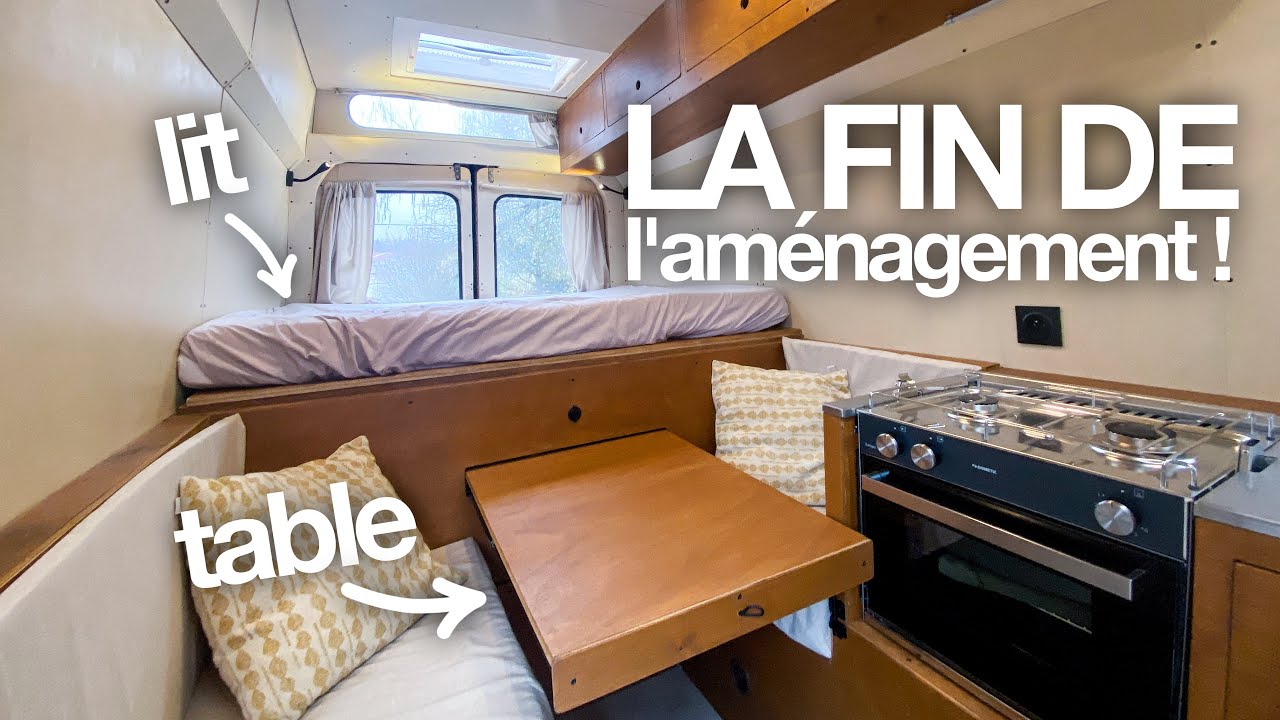 10. Notre Van Aménagé est enfin terminé ! (lit & table)