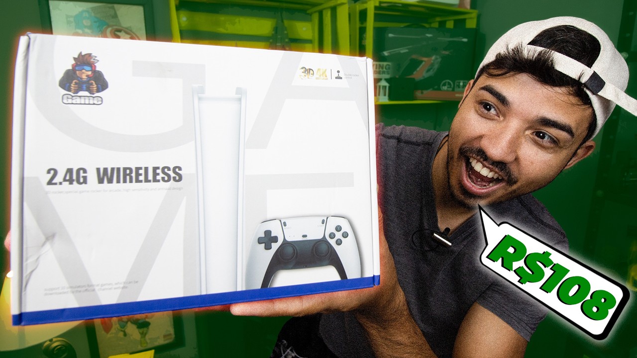 Comprei um SUPER GAME STIK 4K VÍDEO GAME da China! Será que é Bom? | Unboxing + Teste