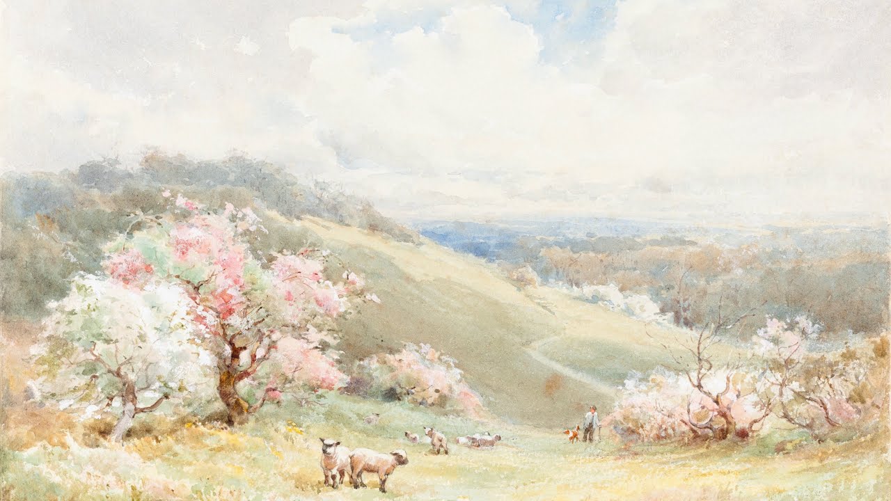 Spring Meadow Art Wallpaper Screensaver