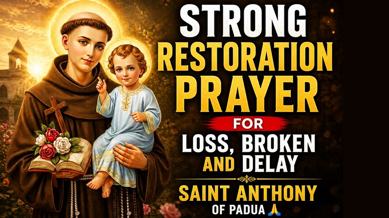 Lost Broken Delayed? Let St. Anthony Restore it all Urgently