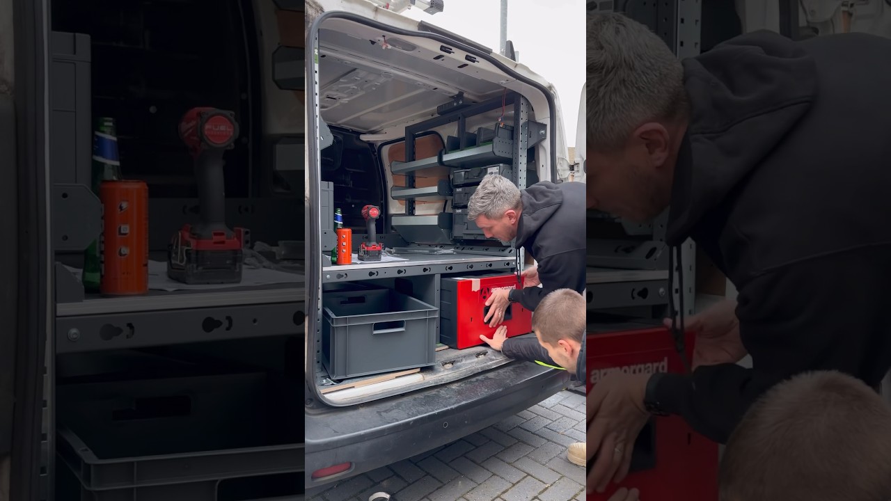 This is THE BEST Van racking for YOUR Van! #vanlife #electrican