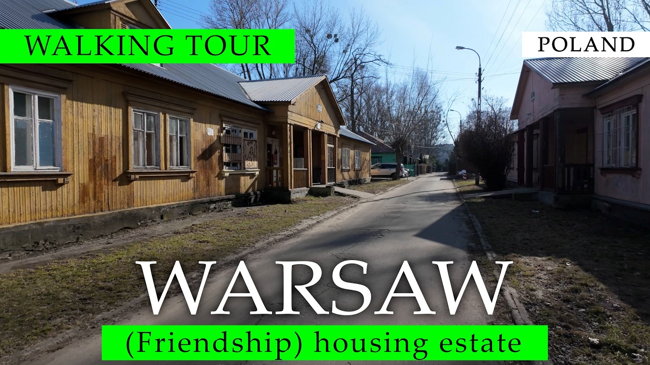 4K  WARSZAWA OSIEDLE PRZYJAŹŃ WALKING TOUR CZY TO MIEJSCE JESZCZE ISTNIEJE