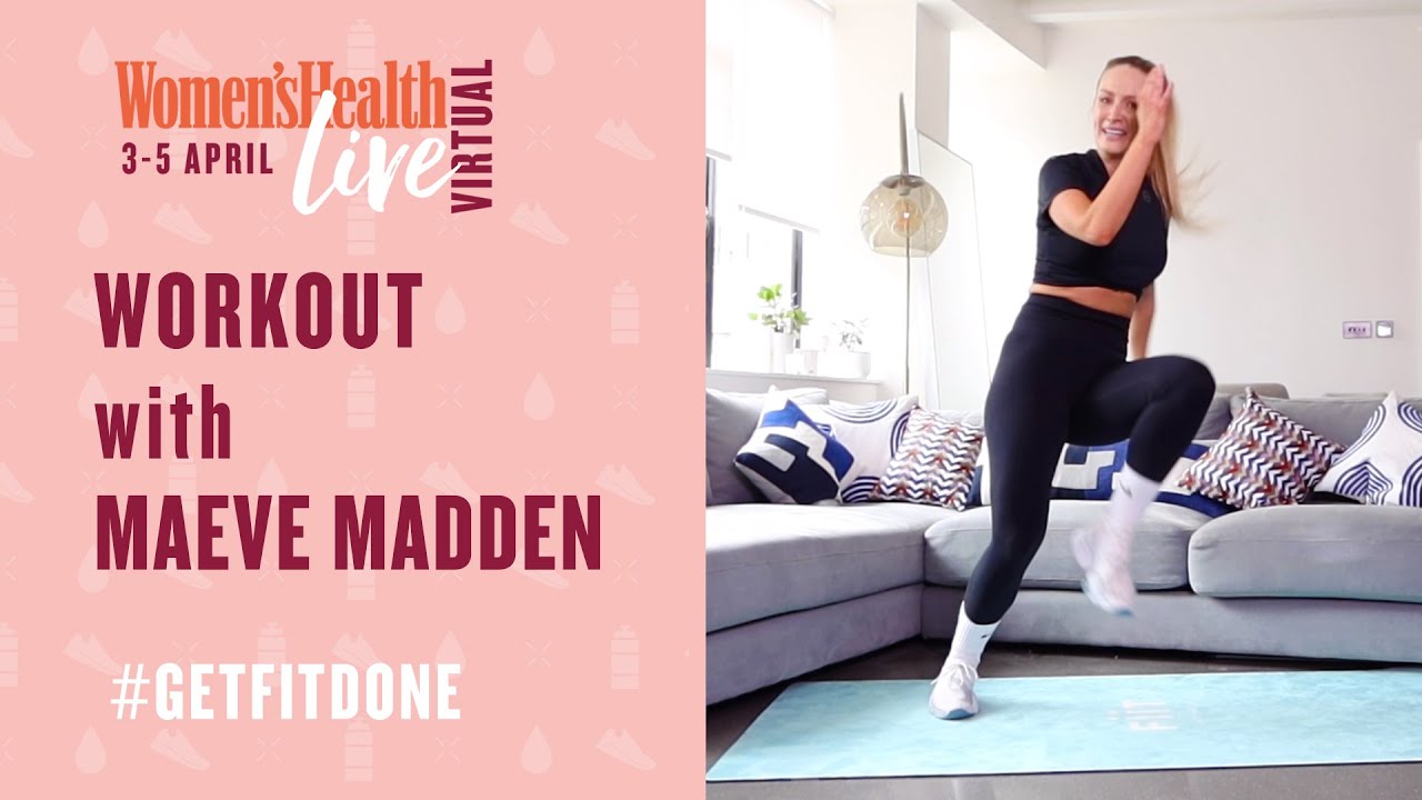 45 Minute Full Body Dance Cardio & Core Workout with Maeve Madden | Women's Health Live