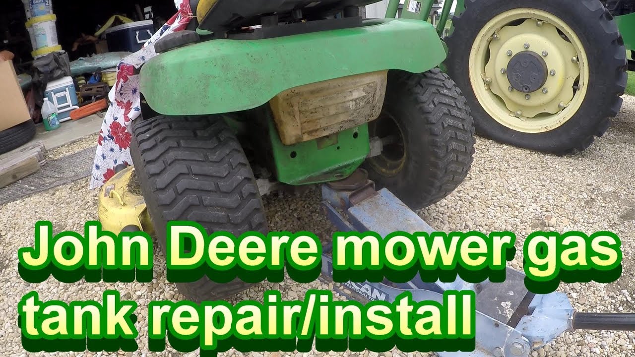 JD180 Mower Gas Tank Leak: repair/install