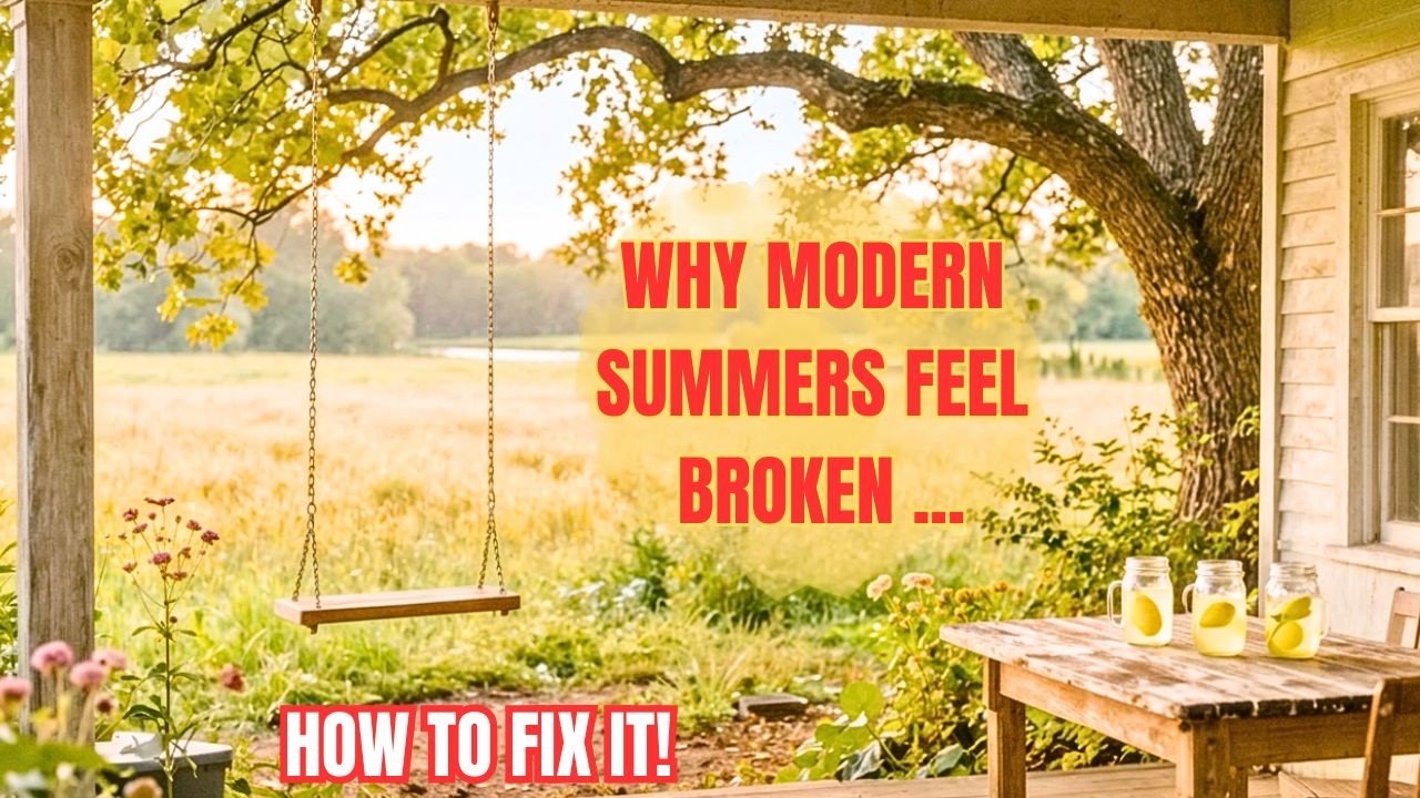 HOW TO FIX IT! WHY MODERN SUMMERS FEEL BROKEN! FRUGAL INTENTIONAL LIVING! SUMMER SIDE DISHES!