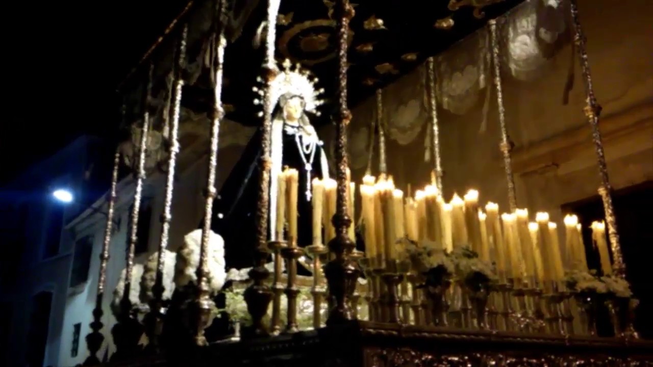 Semana Santa (Procesión de la Soledad) Una procesión mágica  Barcarrota 2017