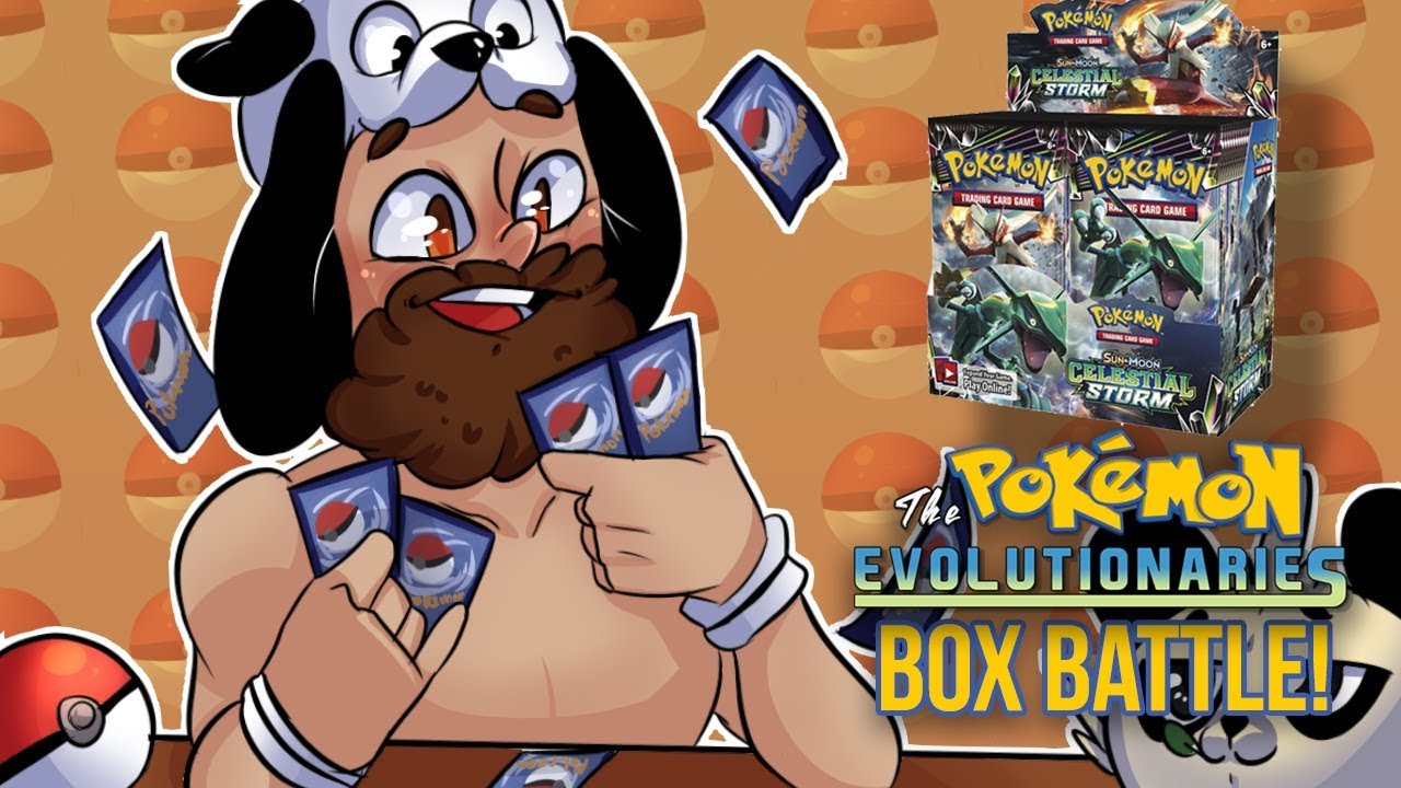 Celestial Storm BOX BATTLE w. The Pokemon Evolutionaries! - POKEMON CARD OPENING