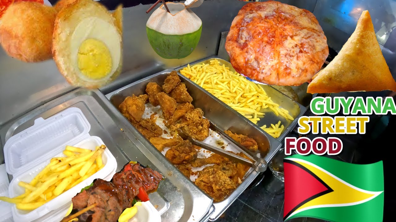 Street Food in GUYANA // Betterhope GUYANESE 'Night Eats
