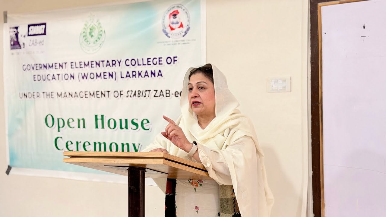 Open House | Government Elementary College of Education (Women) Larkana | SZABIST ZAB-Ed