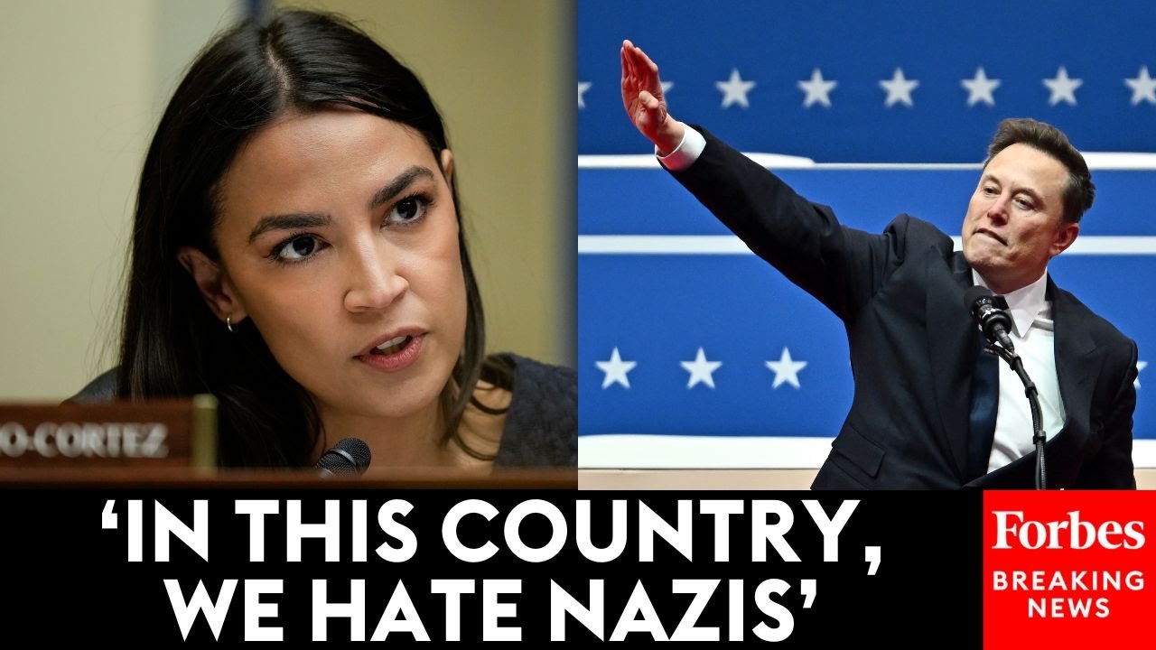 Alexandria Ocasio-Cortez Blasts Elon Musk's 'Nazi Salutes' At The Trump Inauguration Celebrations