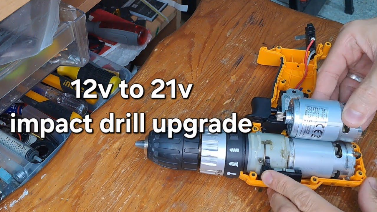 Ingco 12v impact drill to 21v conversion